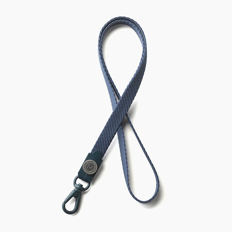 LUSTRE  掛繩-單寧 - 證件套/卡套 - 聚酯纖維 藍色