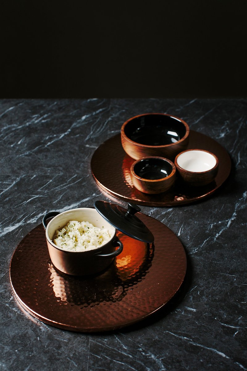 【NEW】●2 Copper Trivets/Place Mats● UK - The Just Slate Company - Small Plates & Saucers - Other Metals Gold