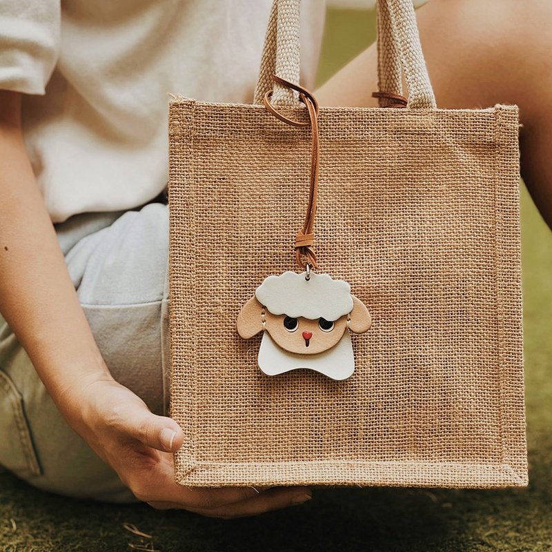 黑羊與白羊的療癒日常 吊飾 包包吊飾 - 吊飾/掛飾 - 真皮 多色