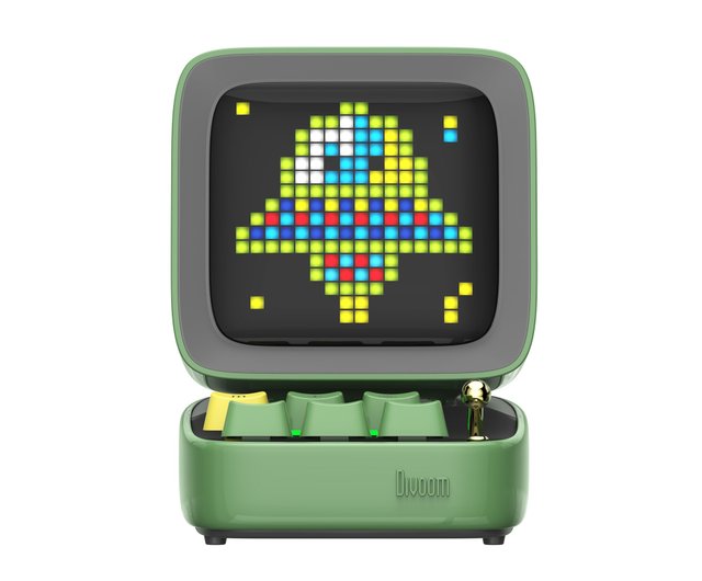 Divoom Ditoo-ProポータブルBluetoothスピーカー 緑 Divoom DITOO Pro 多機能ブルートゥーススピーカー LED