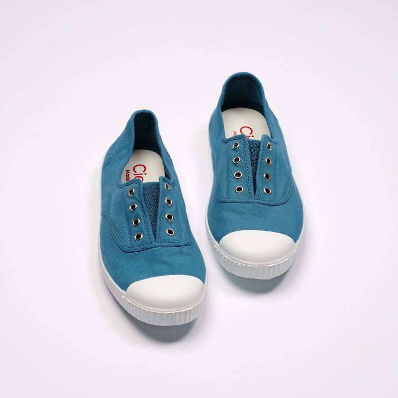 西班牙國民帆布鞋 CIENTA  70997 129 蔚藍色 經典布料 大人 - 女款休閒鞋 - 棉．麻 藍色
