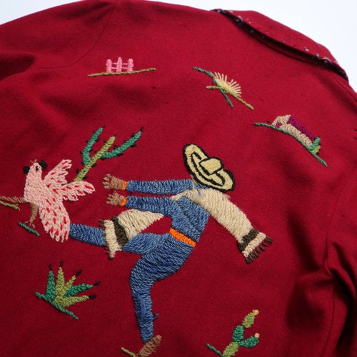 vintage 刺繍  メキシカンジャケット jantiques hooked レディース] ヴィンテージ メキシカンジャケット 刺繍