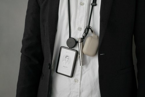 ZENLET 首掛けストラップ二刀流　コンクリートグレー The Dual