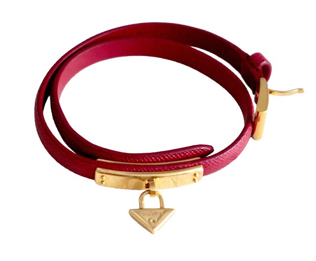 プラダ　PRADA  バングル　チョーカー　レザー　羊革 プラダ PRADA バングル チョーカー レザー 羊革 PRADA プラダ