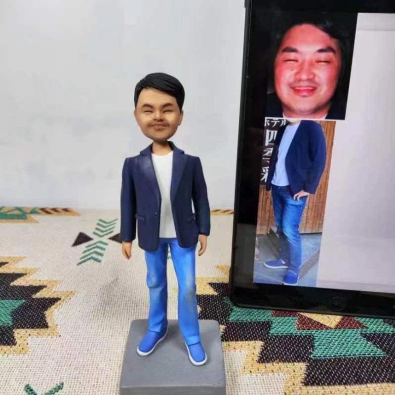 客制化人物公仔 人偶 3D人像畫 似顏繪 定制 老闆 生日 紀念 禮物 - 公仔/玩偶 - 黏土 多色