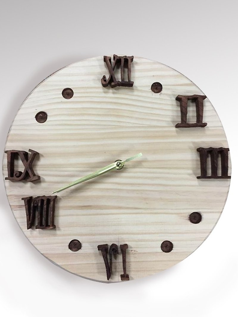 [Bear Ken Woodworking Workshop]//Customization// Roman Timepieces - Clocks - Wood Brown