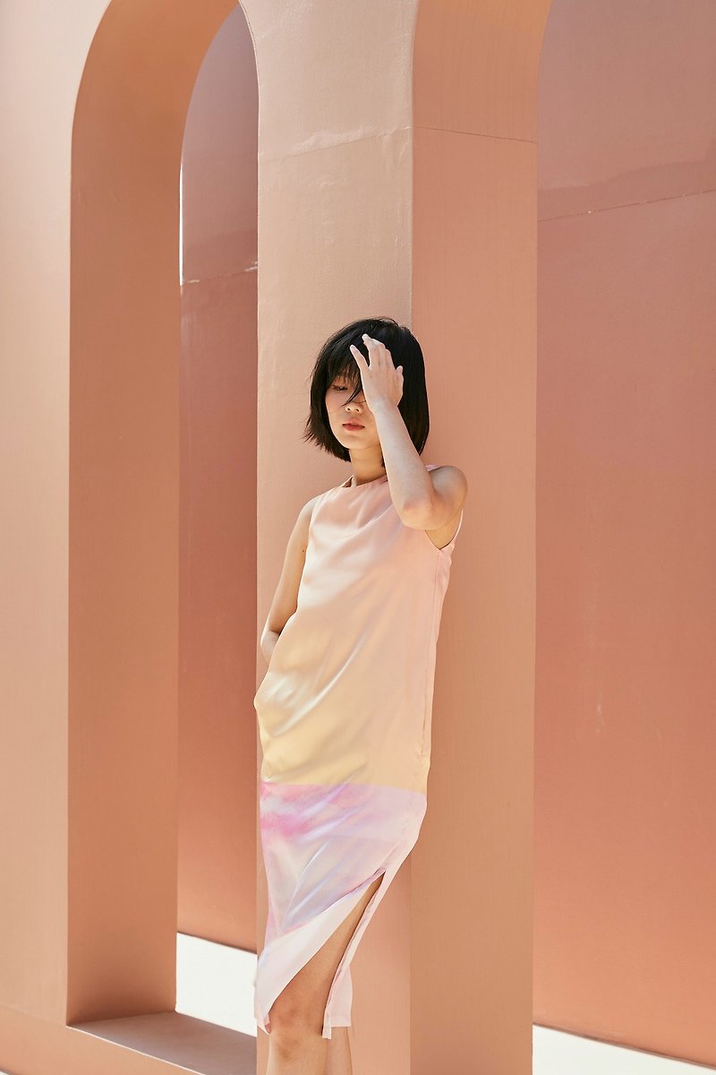 Cloud no.9 - Vanilla Sky Dress - 連身裙 - 其他材質 粉紅色