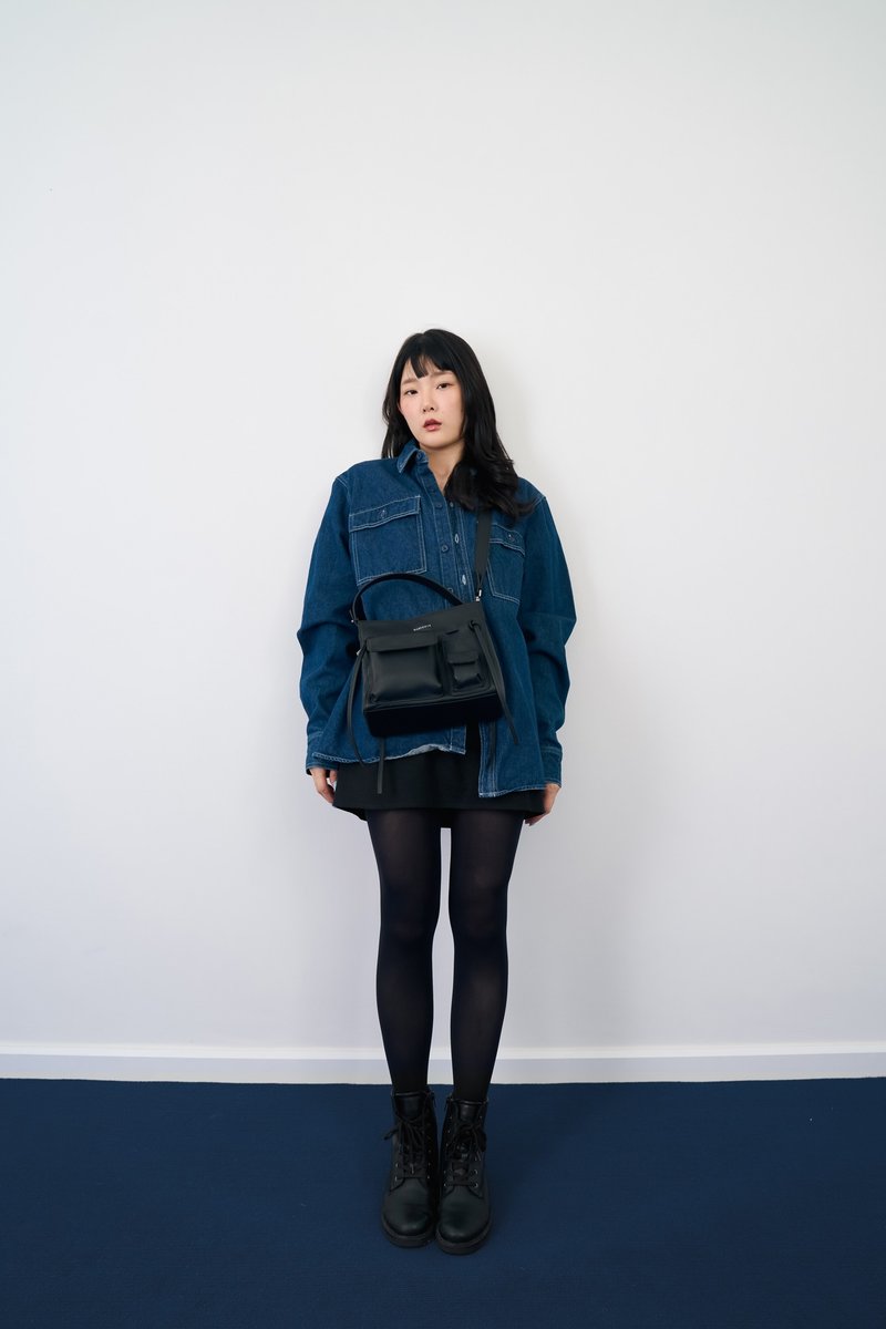 Marroque Wendy 23 Leather Crossbody bag, Color : Carbon - 其他 - 真皮 黑色