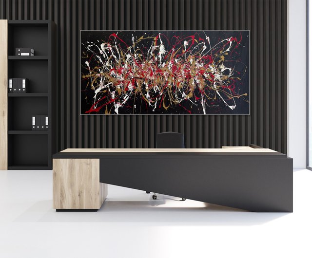 ジャクソン・ポロック 抽象絵画ウォールアート Amazon.co.jp: ジャクソン・ポロック抽象グラフィティポスター