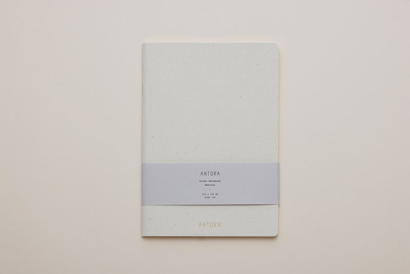 ANTORA  Linen Notebook / Brown - Notebooks & Journals - Paper White