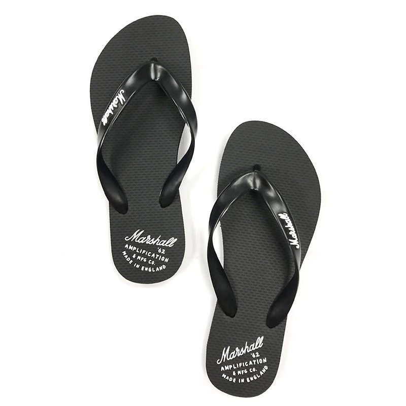 Marshall rock flip flops classic black - Slippers - Other Materials Black
