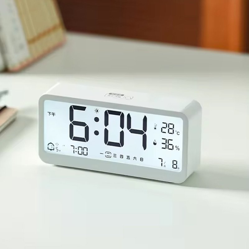 日本霜山 多功能桌上型溫溼度電子鐘 (貪睡鬧鐘/夜光鬧鐘)-多色 - 時鐘/鬧鐘 - 樹脂 多色