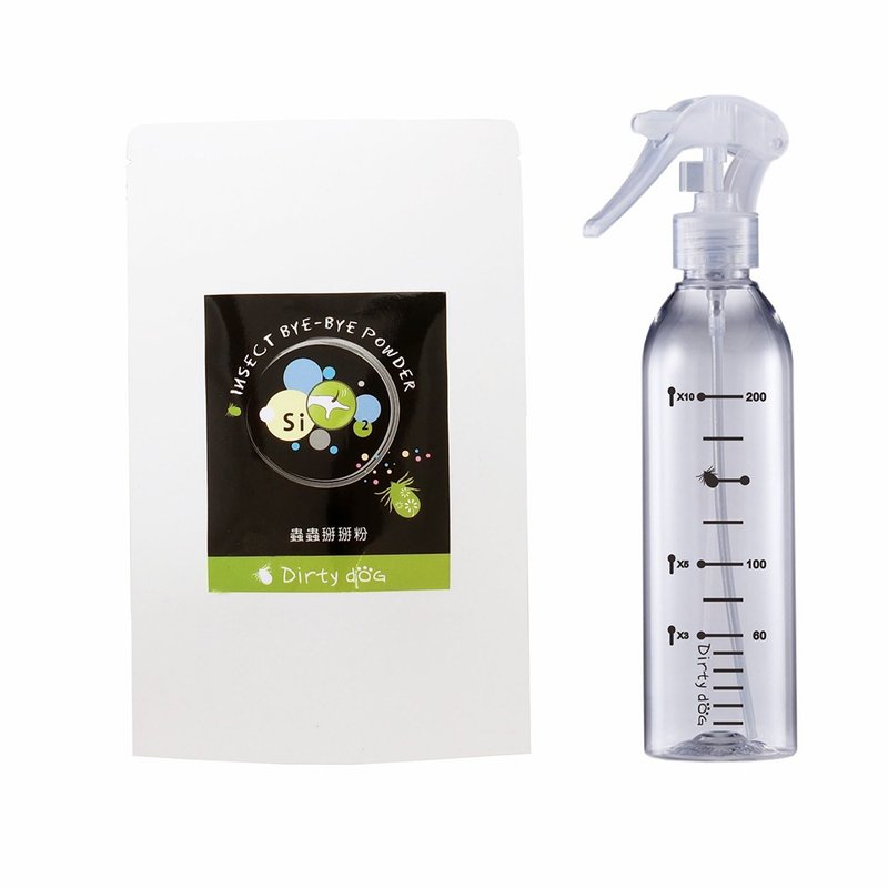 Dirty Dog-純天然蟲蟲掰掰粉(袋裝250g)+贈噴瓶 - 寵物沐浴乳/洗毛精 - 植物．花 