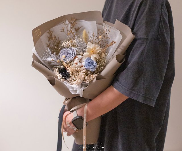 休日ドライフラワー花束永遠のバラ韓国風花束バレンタインデーギフト