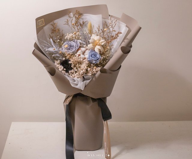 休日ドライフラワー花束永遠のバラ韓国風花束バレンタインデーギフト