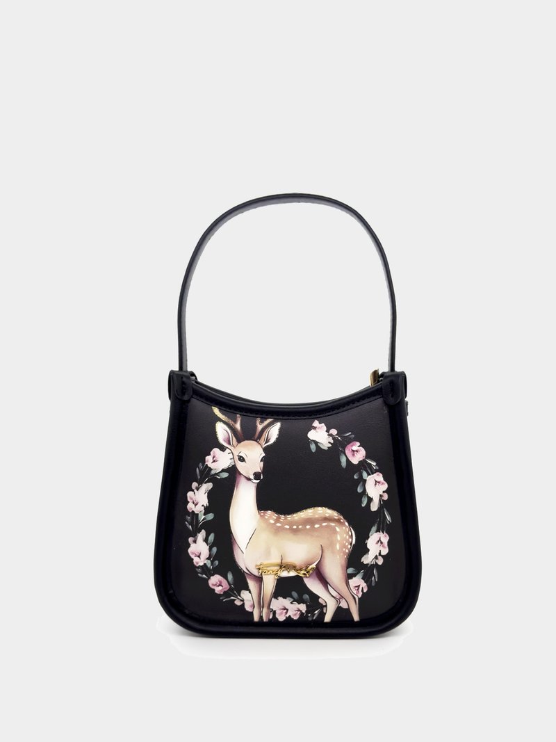 Blossoms & Beasts Classic Small Crossbody Bag - Messenger Bags & Sling Bags - Other Materials Black