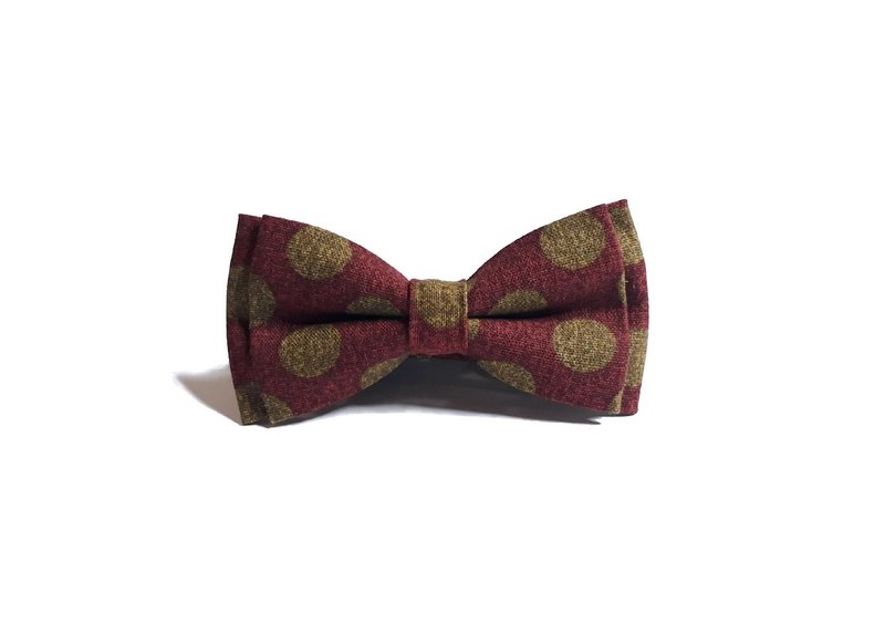 復古圓點 領結 Bow Ties - 領結/領巾 - 棉．麻 多色