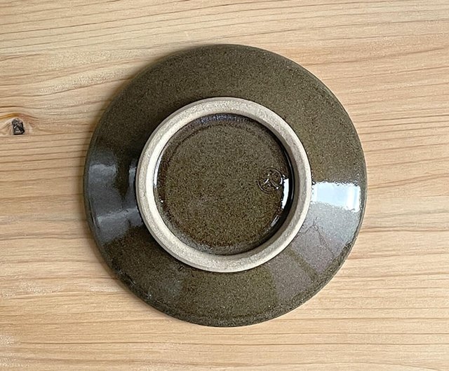 小石原焼 小石原焼き 飛鉋豆皿 豆皿 1個 茶色 ブラウン 10cm