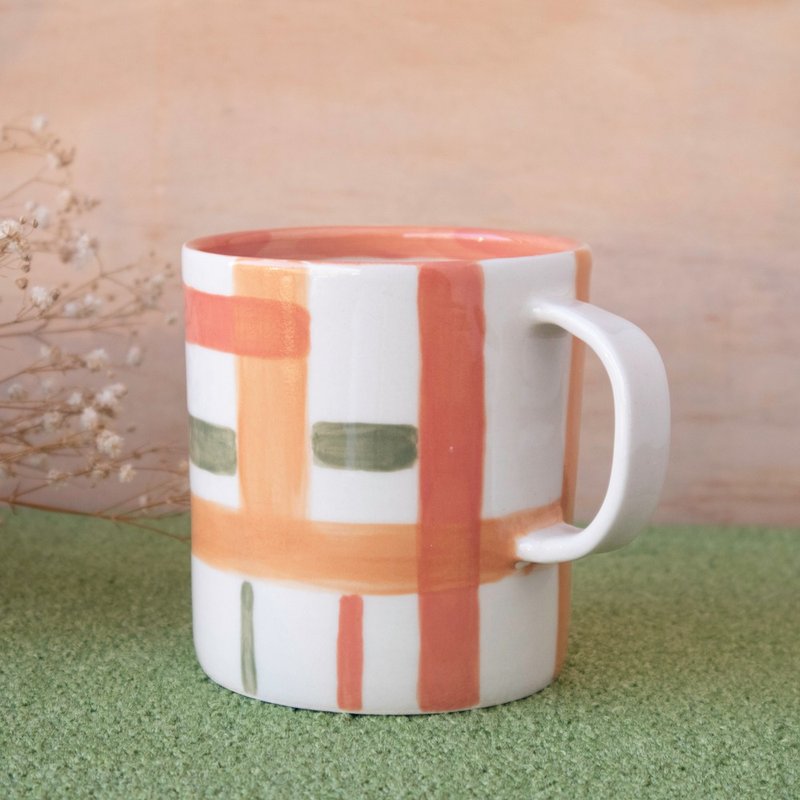 That’s it – Painted Series Cup [Girls’ Mondrian] - แก้วมัค/แก้วกาแฟ - ดินเผา หลากหลายสี