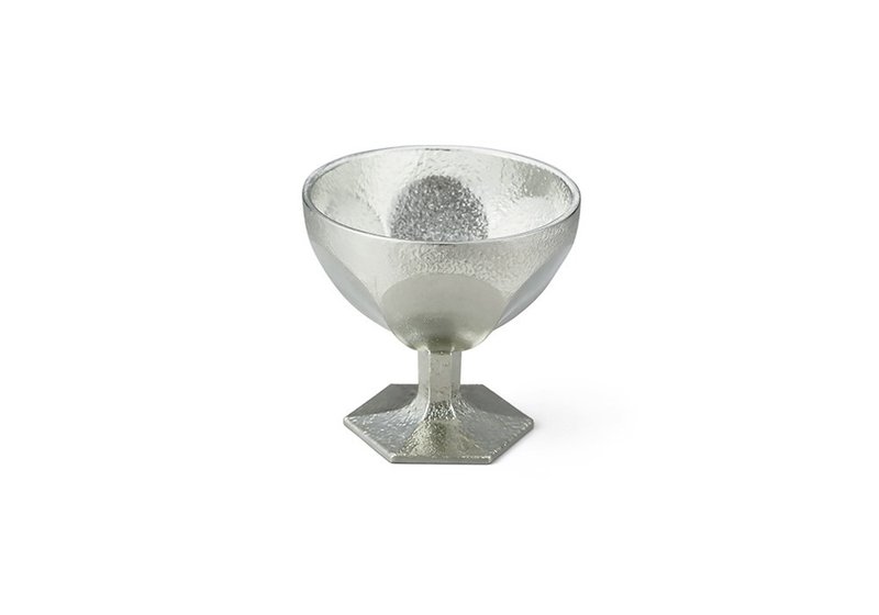 Sake Cup - Fleur - L - Bar Glasses & Drinkware - Precious Metals Silver