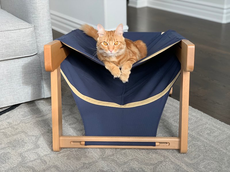 袋鼠窩 現代風格寵物床, 貓孩最安全的小城堡 - 寵物床墊/床褥 - 木頭 白色