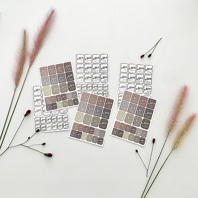 Mini label color chip - 貼紙 - 紙 