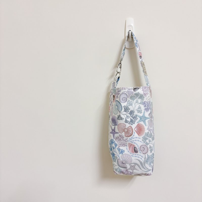 [Snowflake Pear] Pure beach handmade beverage bag/walking bag/environmentally friendly cup bag - อื่นๆ - ผ้าฝ้าย/ผ้าลินิน หลากหลายสี