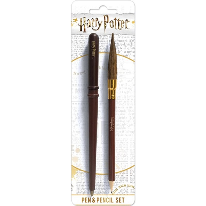 【哈利波特】魔杖和掃帚造型進口原子筆&鉛筆組 Harry Potter - 其他 - 其他材質 咖啡色