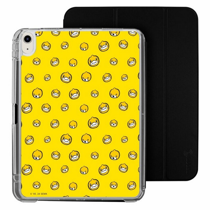 小黃鴨圖案 iPad Air /Pro 2024 mini7可拆式防摔透明 實色摺套 - 平板/電腦保護殼/保護貼 - 塑膠 多色
