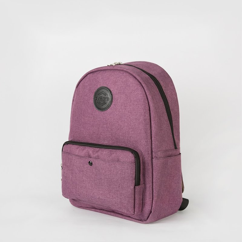 2018 Le Tour Series - Flip Bag - Leather Deep Coffee x Twist Violet - Backpacks - Genuine Leather Purple