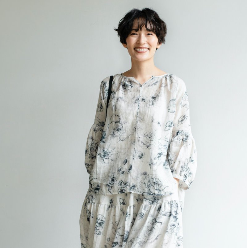 上品涼感亞麻襯衫 輕盈垂墜 優雅日常 簡約百搭氣質款  230606-3 - 女襯衫 - 棉．麻 白色