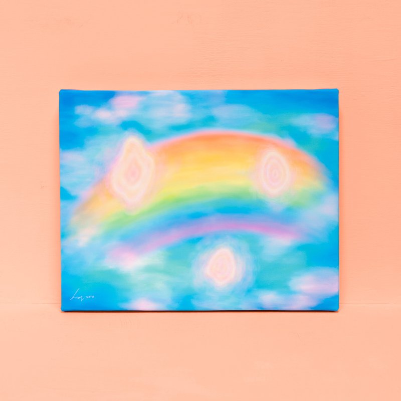 彩虹假期-掛畫/畫作/畫/裝飾畫/天空/雲/藍天/春天/療癒/奇幻 - 海報/掛畫/掛布 - 棉．麻 多色