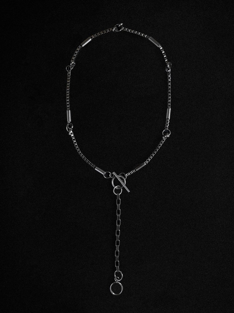 YARD YARN — Liam Necklace - 項鍊 - 不鏽鋼 銀色