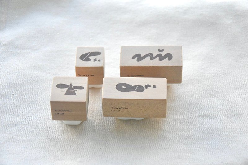 Hand-engraved rubber stamp[geometric pattern] - Stamps & Stamp Pads - Rubber 
