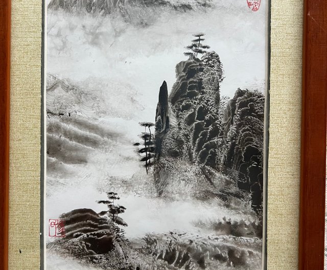 油絵、戎鳴岐、Meiki Jyu、ジュウメイキ(中国人画家)の油絵、本物