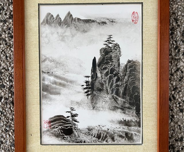 Feng Jingbin ヤシの風景画張家界伝統的な中国絵画水墨画手描きの本物の書道 Shanqi アート - ショップ shanchiart  Antique shop ポスター・絵 - Pinkoi