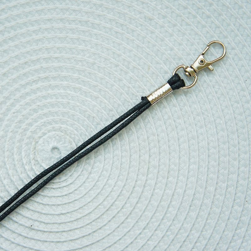 Lovely [2mm total length 35 cm small hook buckle wax rope] 10 colors optional, mobile phone lanyard, key lanyard N - เชือก/สายคล้อง - ไฟเบอร์อื่นๆ หลากหลายสี