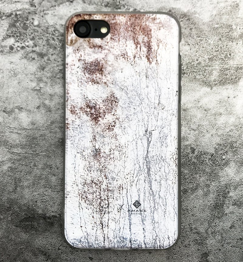 鐵銹水泥 iPhone 手機殻 - 手機殼/手機套 - 塑膠 白色