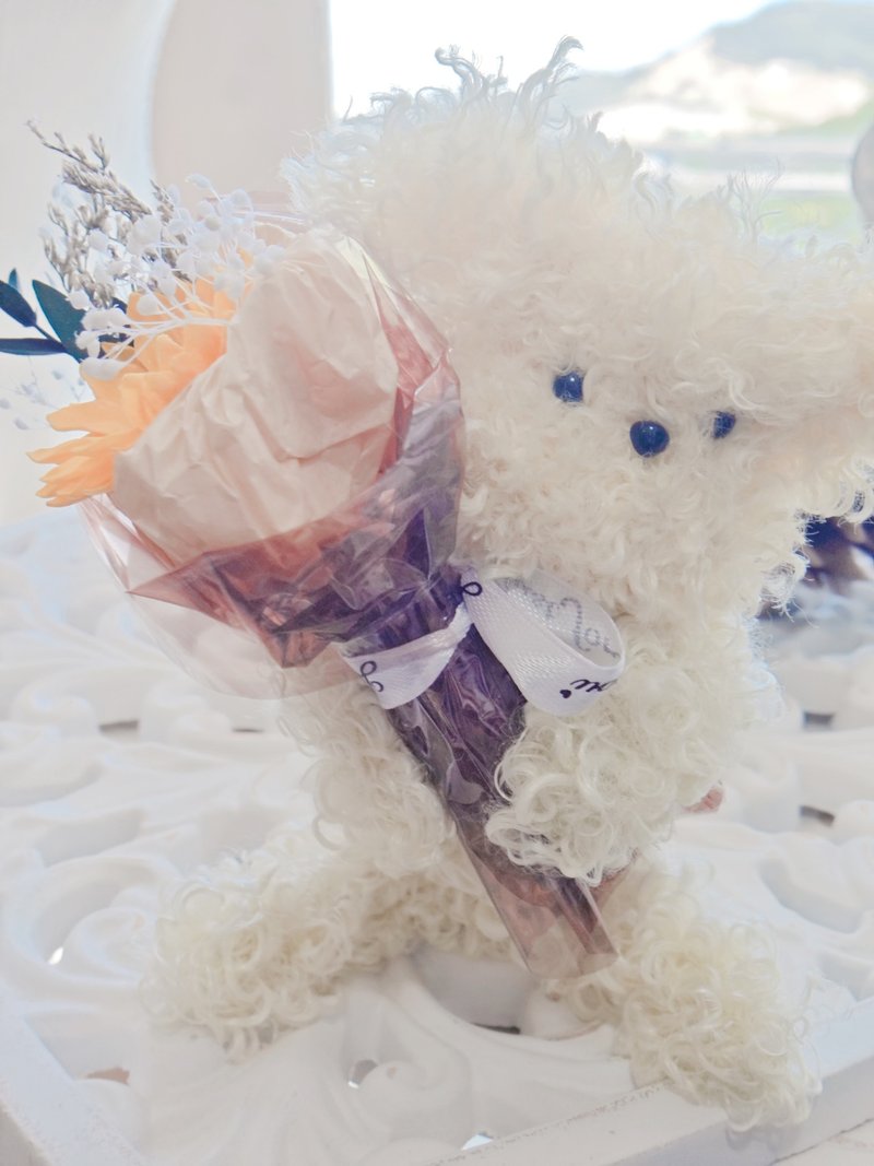 客製 || 花束熊 || 泰迪熊 || bear || handmade ||手製玩偶 - 擺飾/家飾品 - 其他人造纖維 