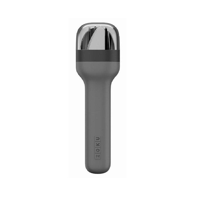 ZOKU 不鏽鋼便攜式餐具套裝 - 炭灰色 - 刀叉/湯匙/餐具組 - 不鏽鋼 灰色