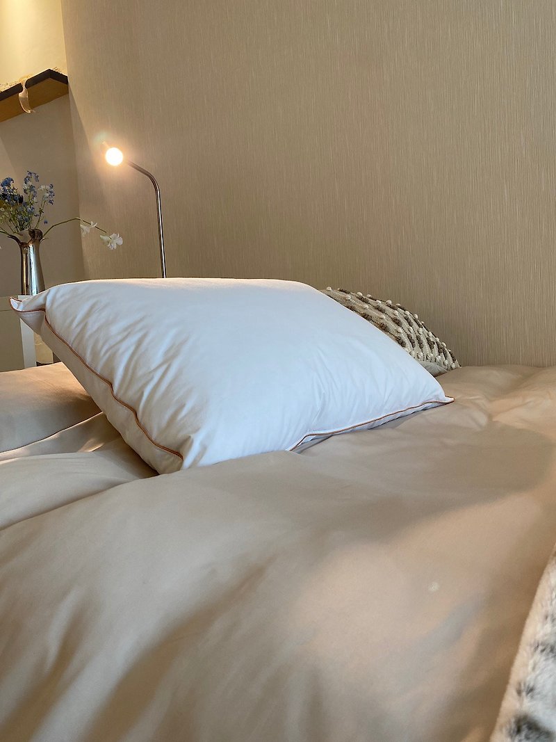 100% Tencel Simple Bed Bag Set of Four—Earl Gray Milk Tea/Milk Brown Bed Bag/Light Color - Bedding - Other Materials Khaki