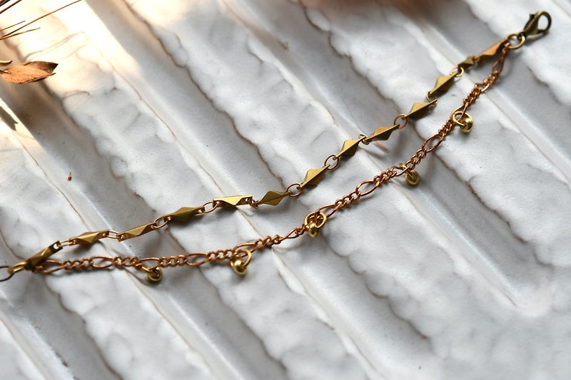 1+1│ Bronze Bracelet - Bracelets - Copper & Brass 