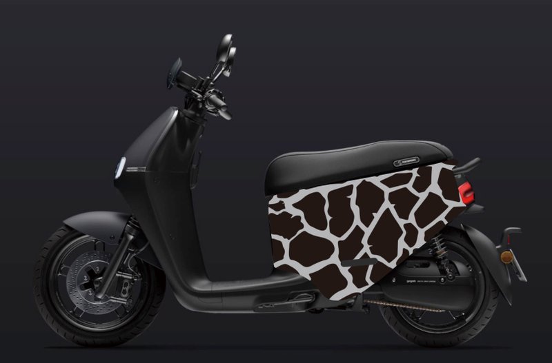 BLR FIDDLE Anti-scratch Car Cover iD120 Black Grey Giraffe Pattern - Other - Polyester Black