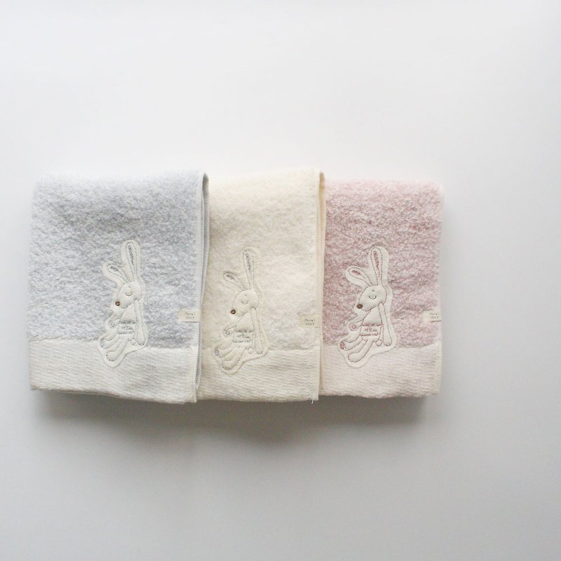 Cotton & Hemp Other Multicolor - [kontex] Imabari Chouette Series Untwisted Universal Small Square Scarf - Rabbit Type (Three Colors)