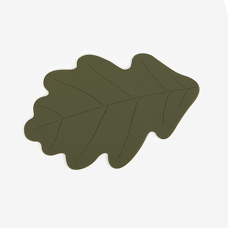 Dailylike Forest Silicone Thermal Pad -05 Oak Leaf, E2D49450 - ที่รองแก้ว - ซิลิคอน สีเขียว