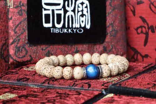 菩提彫刻ブレスレット ブティック Xingyue 菩提ブレスレット 7x9mm 天然ブルー石父の日