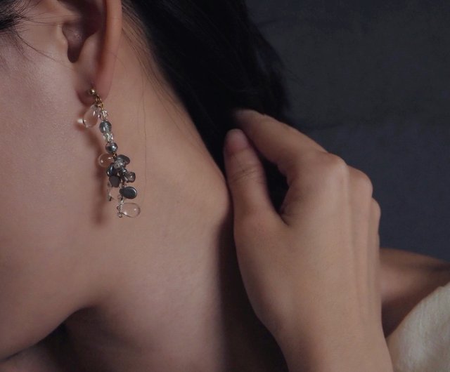 teardrops earrings ティアドロップピアス展示は5/25まで Teardrop | ティアドロップ | ピアス | &kow leather × brass