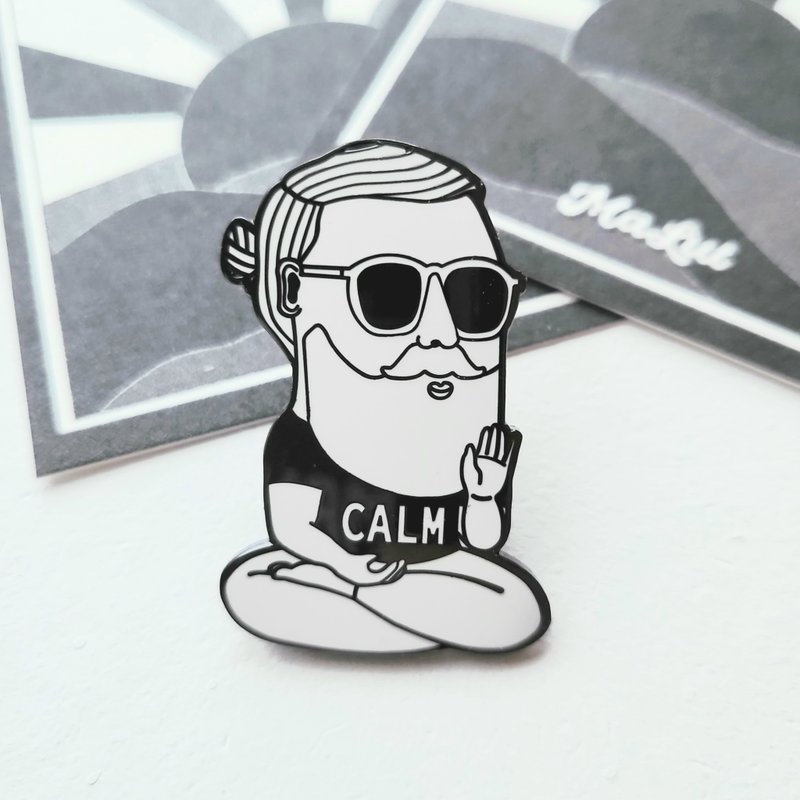 Calm | Enamel Pin | malut - ต่างหู - โลหะ 