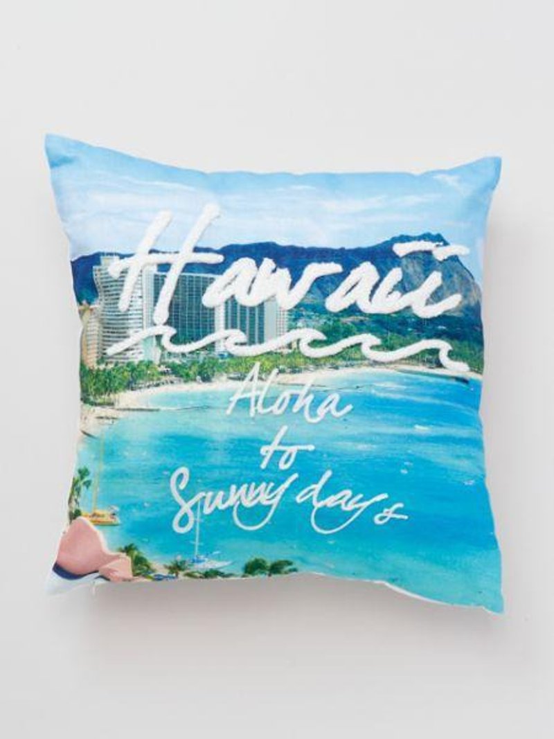 Hawaiian Scenery Cushion Cover - Pillows & Cushions - Other Materials 