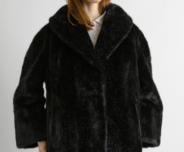 80年代 フェイクファーコート、ヴィンテージファーコート、フェイク
